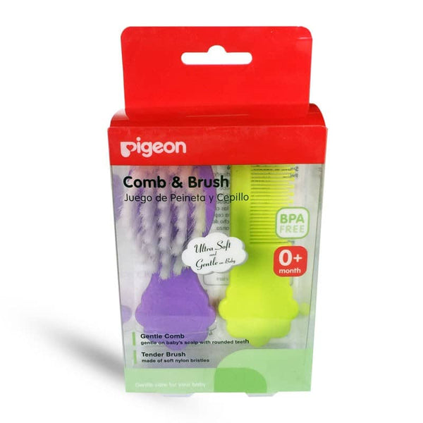 Juego de peineta y cepillo Pigeon