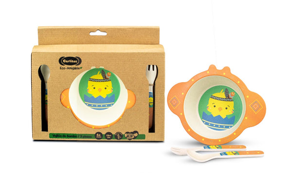 Vajilla de Bambú 3 piezas +6m