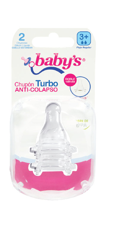 Chupón anti-colapso boca standar Baby's - 2 und