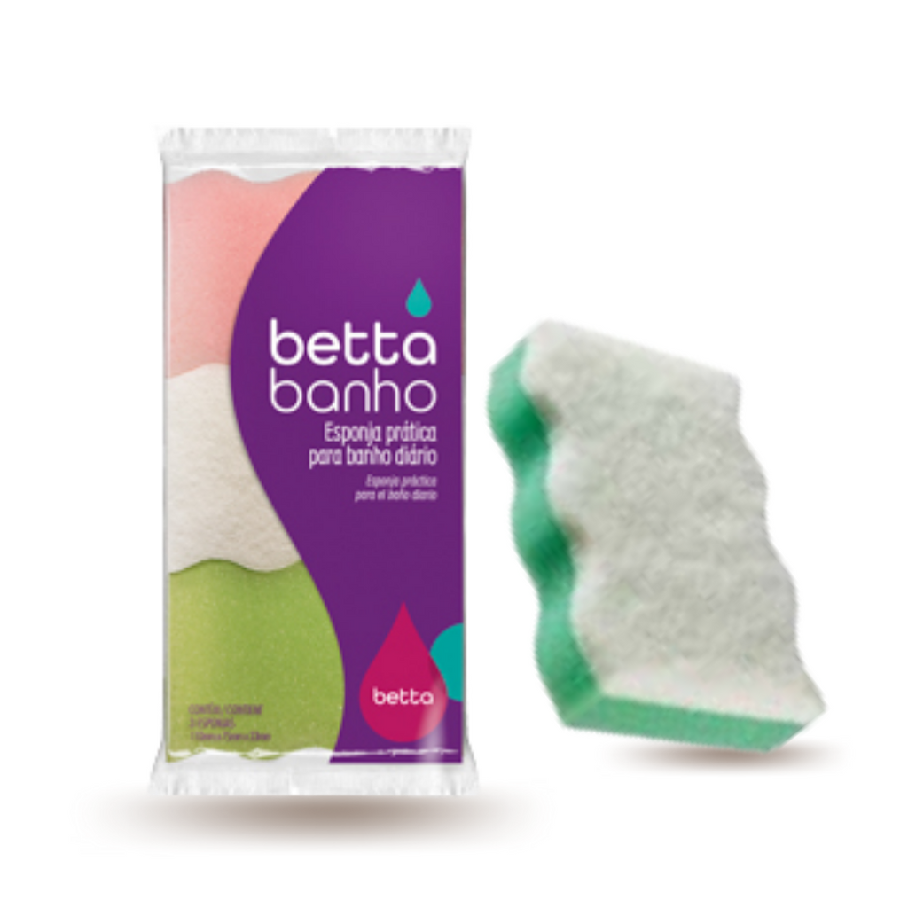 Esponja Betta Baño Pack x3