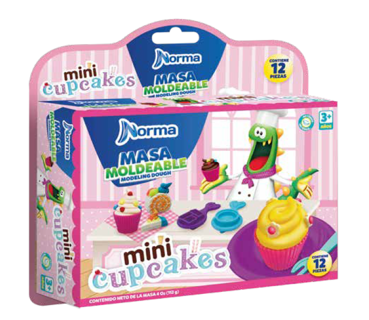 Kit Masa Moldeable Mini Cupcakes