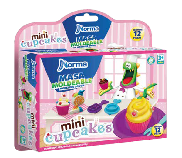 Kit Masa Moldeable Mini Cupcakes