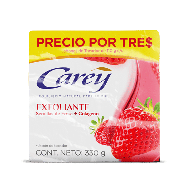 Jabón Carey Exfoliante x3 330gr
