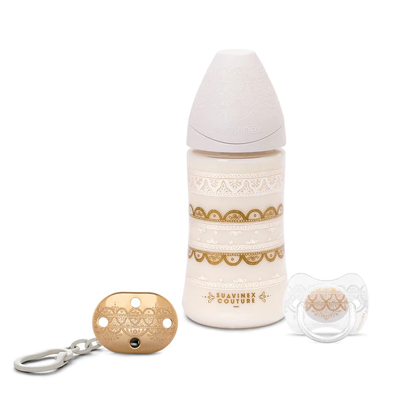 Set Couture Blanco y Dorado Suavinex- 270ml