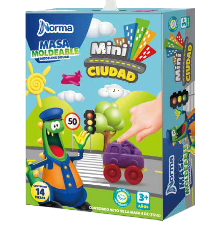Kit de Masa Moldeable Mini Ciudad Mi Guagua
